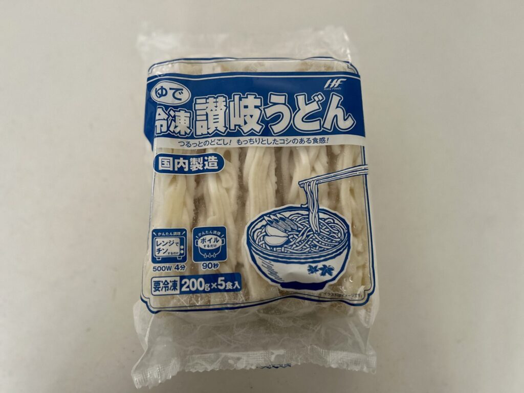 業務スーパー冷凍讃岐うどんのパッケージの画像